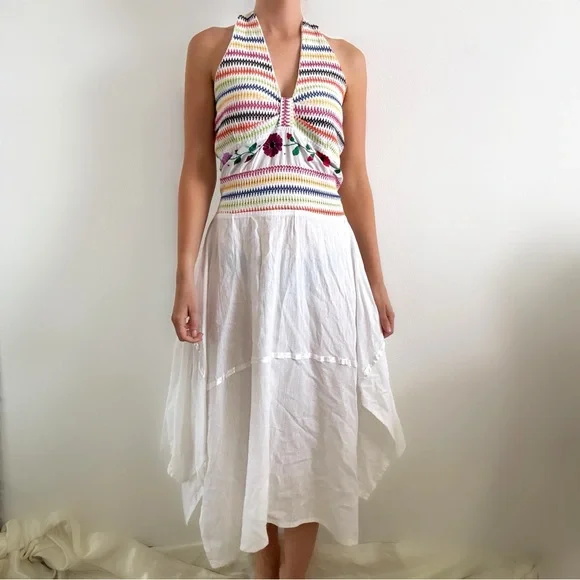 Vintage | Dresses | Vintage 7s Embroidered Boho Halter Dress Midi Length Medium | Poshmark Vintage | Dresses | Vintage 7s Embroidered Boho Halter Dress Midi Length Medium | Poshmark